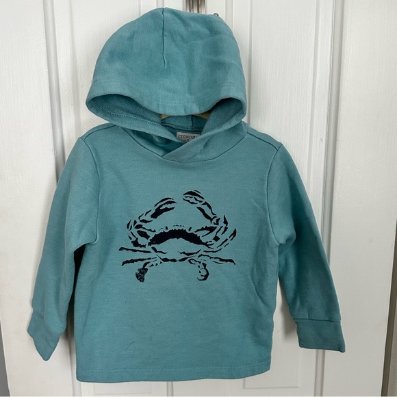 Crewcuts Other - Crewcuts teal crab sweatshirt size 2